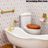 Odoria 1:12 Miniature 4PCS Dollhouse Bathroom Accessories Soap Dish Towel Bar Toilet Paper Holder